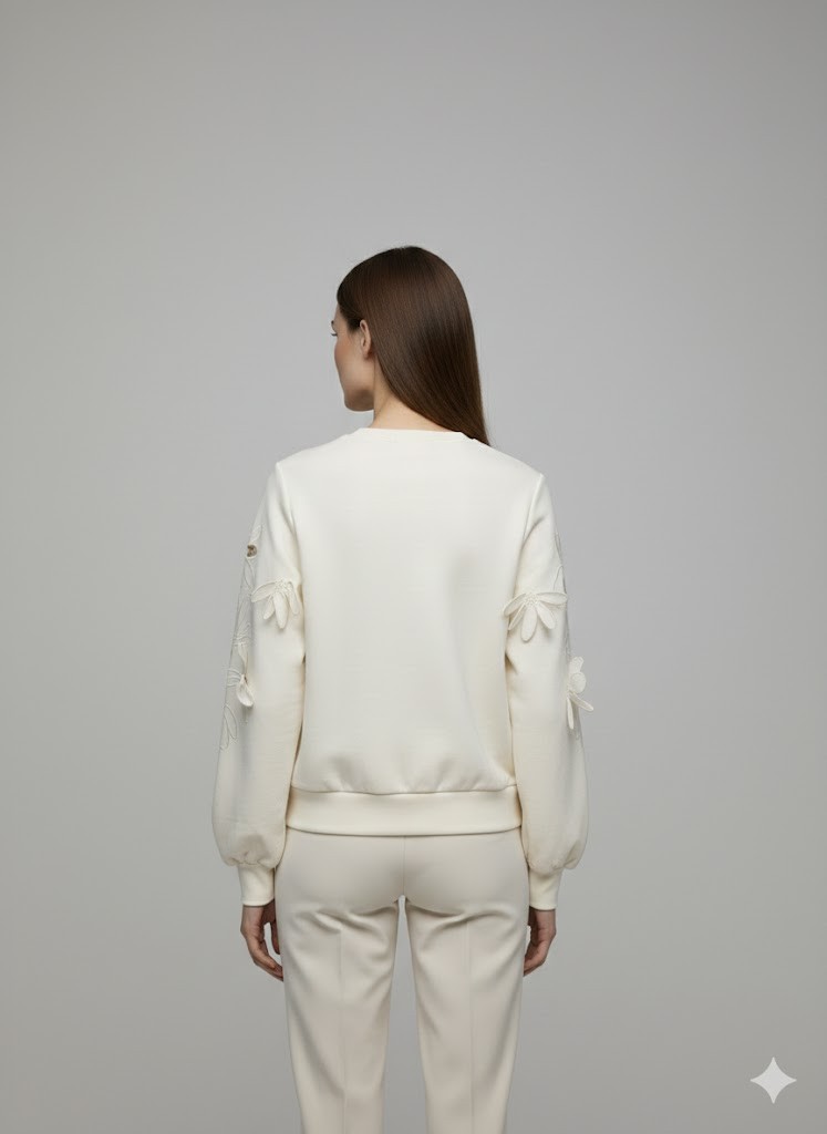 ON TRİKO Sweat 70351 - EKRU