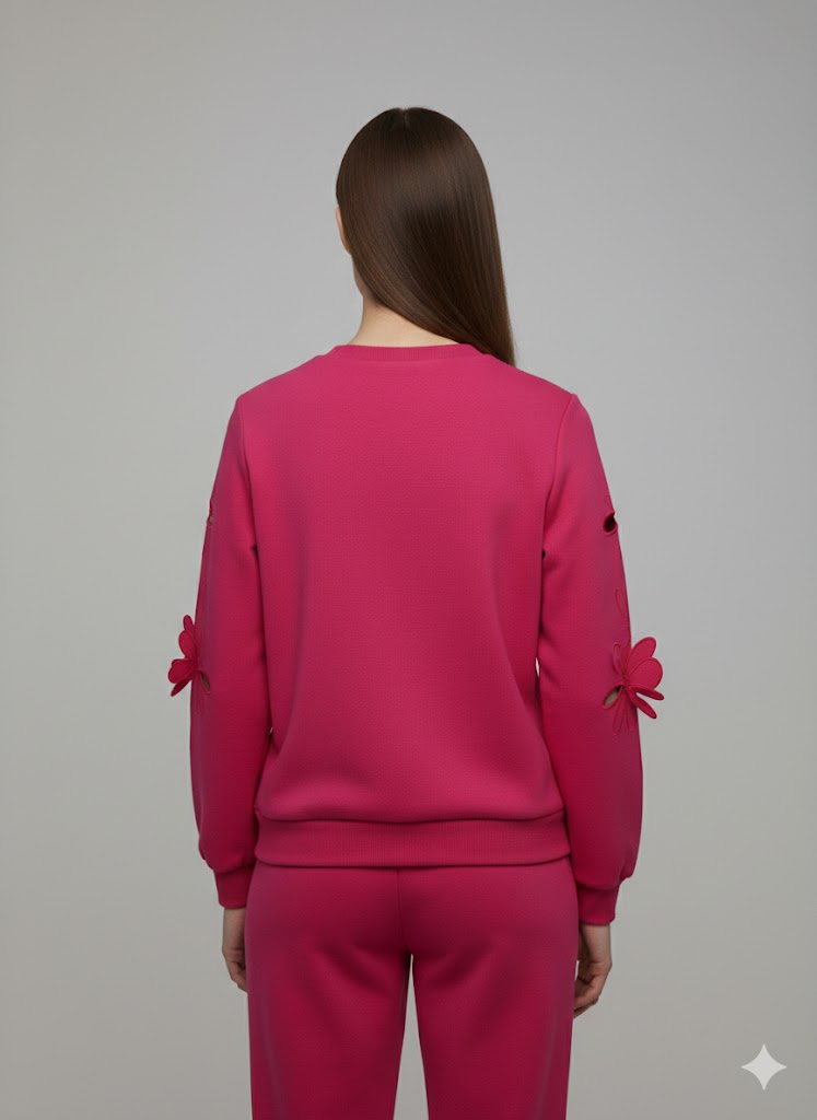 ON TRİKO Sweat 70351 - fusya