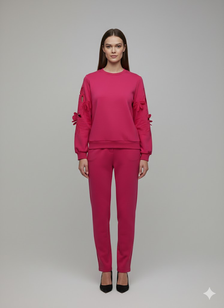 ON TRİKO Sweat 70351 - fusya