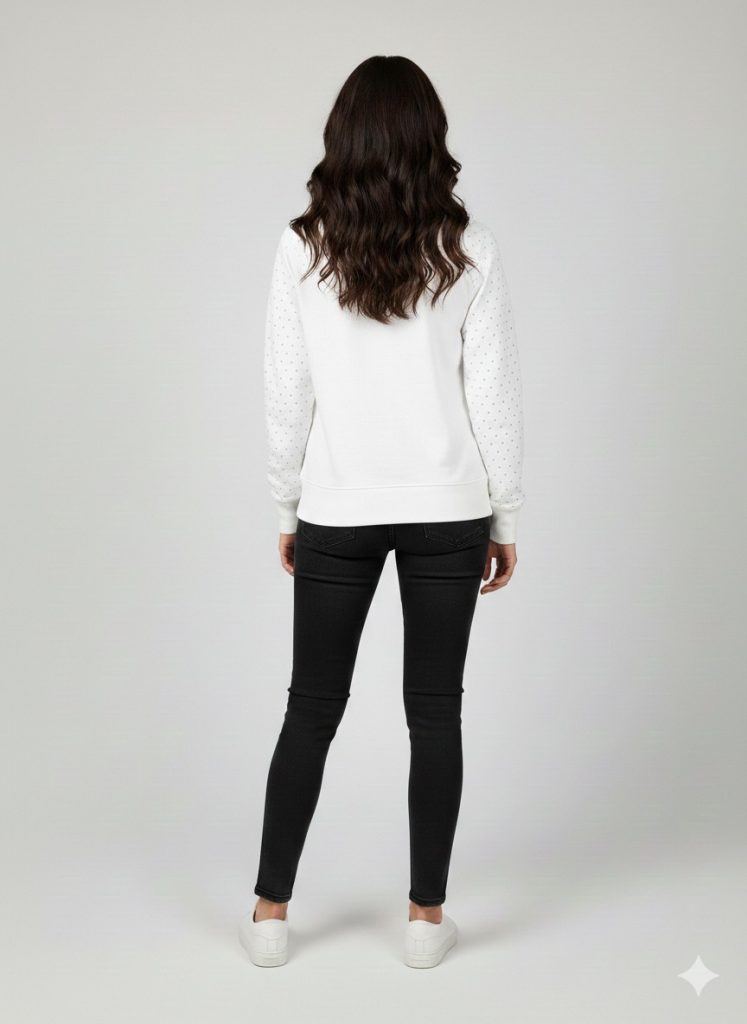 ON TRİKO Taş Detaylı Sweat 76343 - EKRU