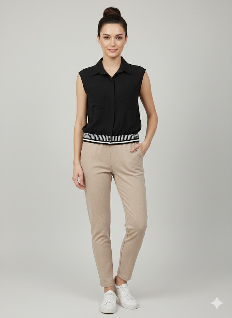 ON TRİKO Beli Lastikli Yelek 74902