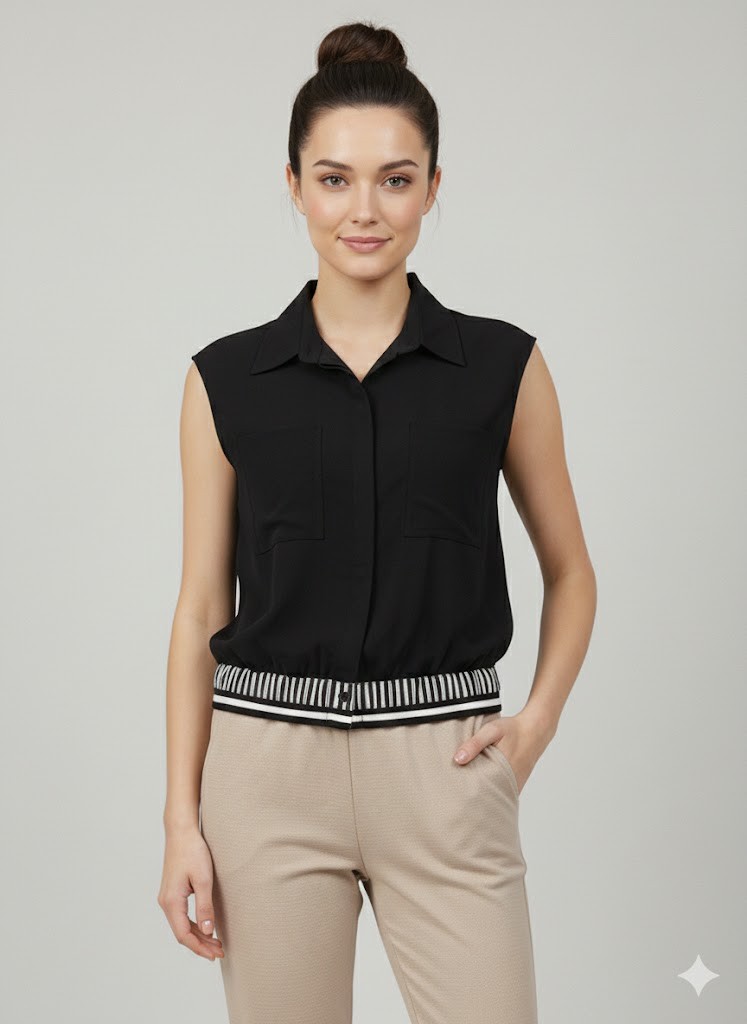 ON TRİKO Beli Lastikli Yelek 74902