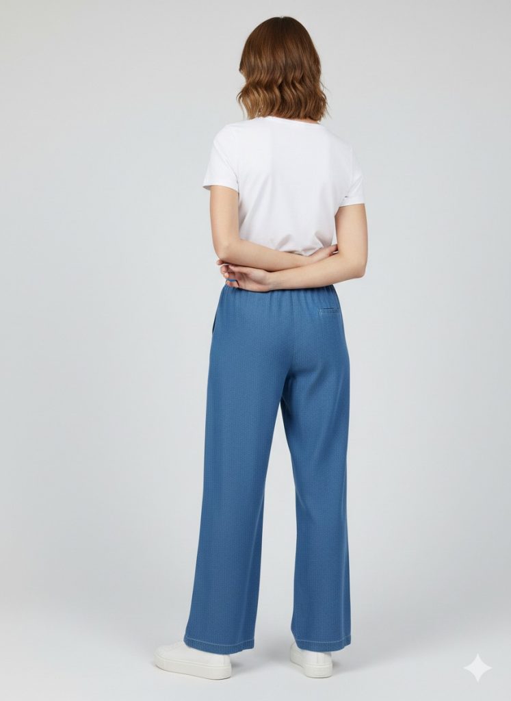 SEDNA Beli Lastikli Bol Paça Pantolon 7207