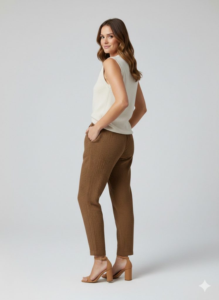 SEDNA Beli Bağcıklı Lastikli Pantolon 7219