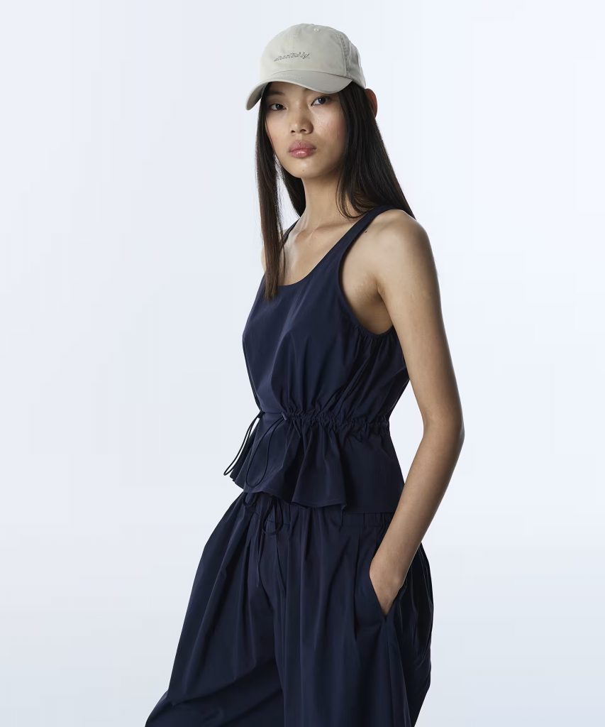 TWIST Teknik Kumaş Bluz TS1260006064 - Lacivert