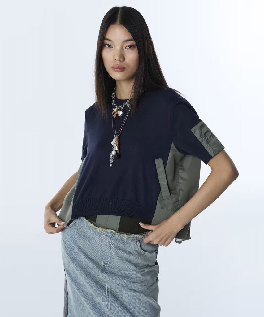 TWİST KONTRAST BEL JEAN ETEK TS1260004065 - İNDİGO