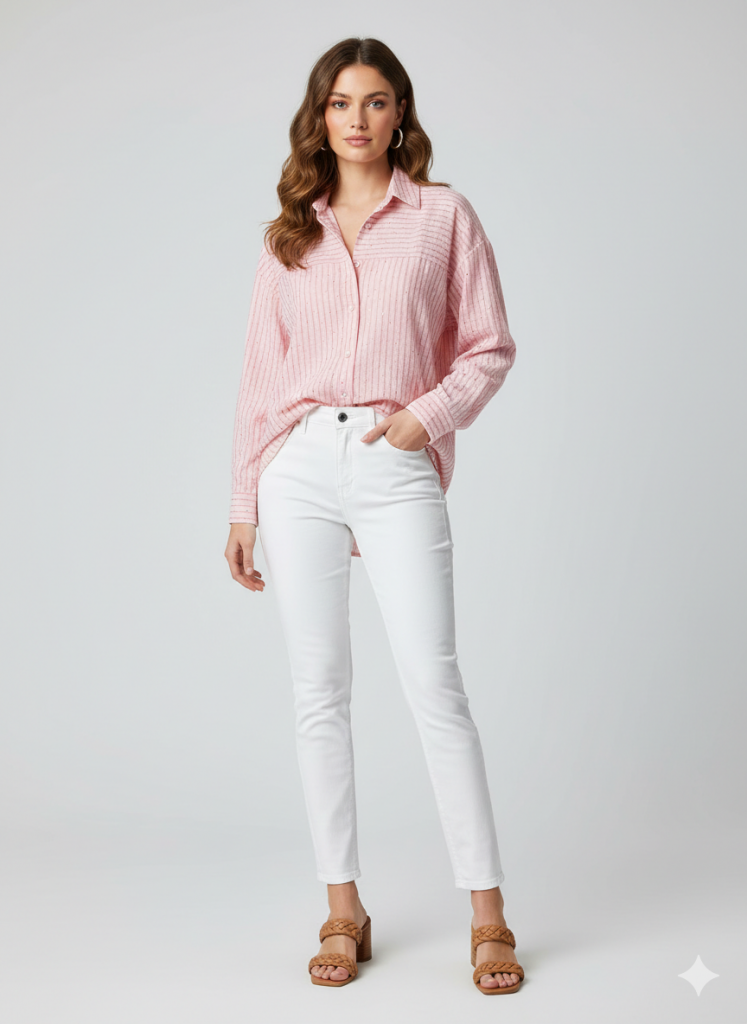 TWIST Çizgi Desen Gömlek TS1260025160