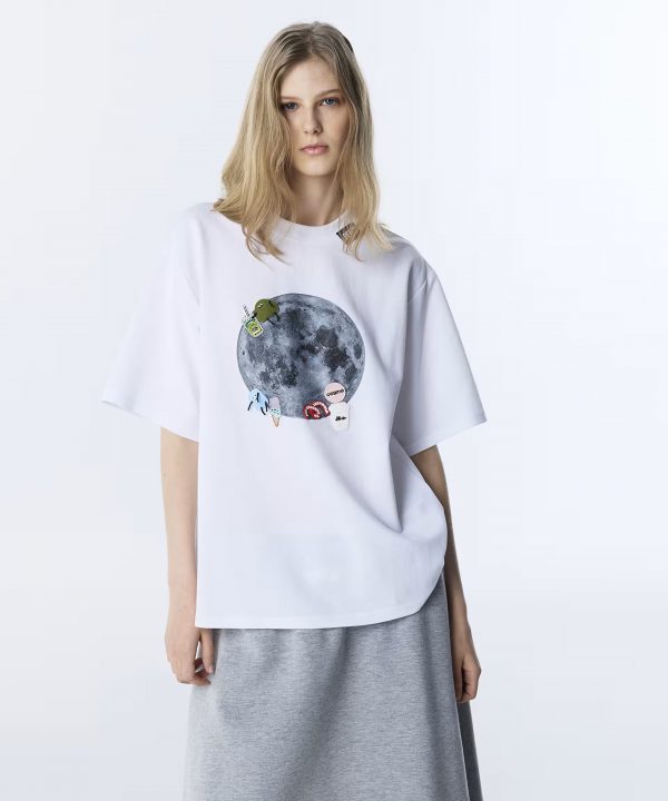 TWIST Görsel Baskılı  ve Patch'li Tişört TS1260070087