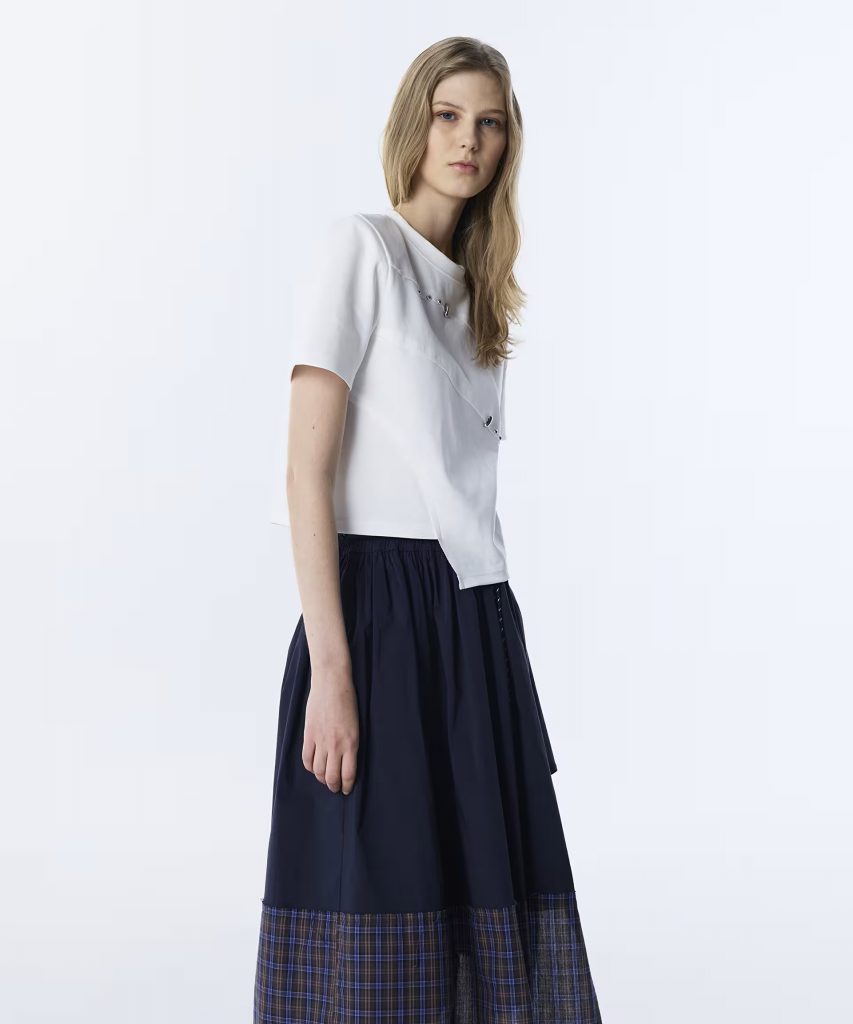 TWIST Metal Aksesuarlı T-shirt TS1260070090 - EKRU