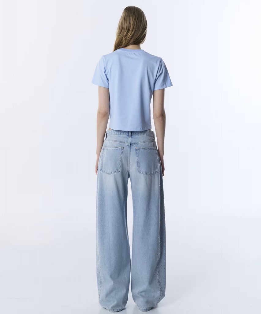 TWİST Renkli Trok Baskılı T-Shirt TS1260070096 - MAVİ