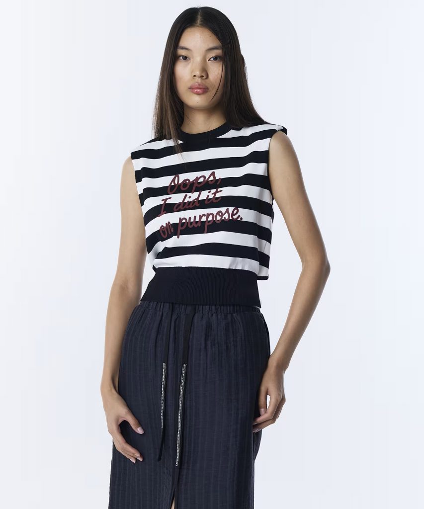 TWIST Çizgi Desen Tişört TS1260050059