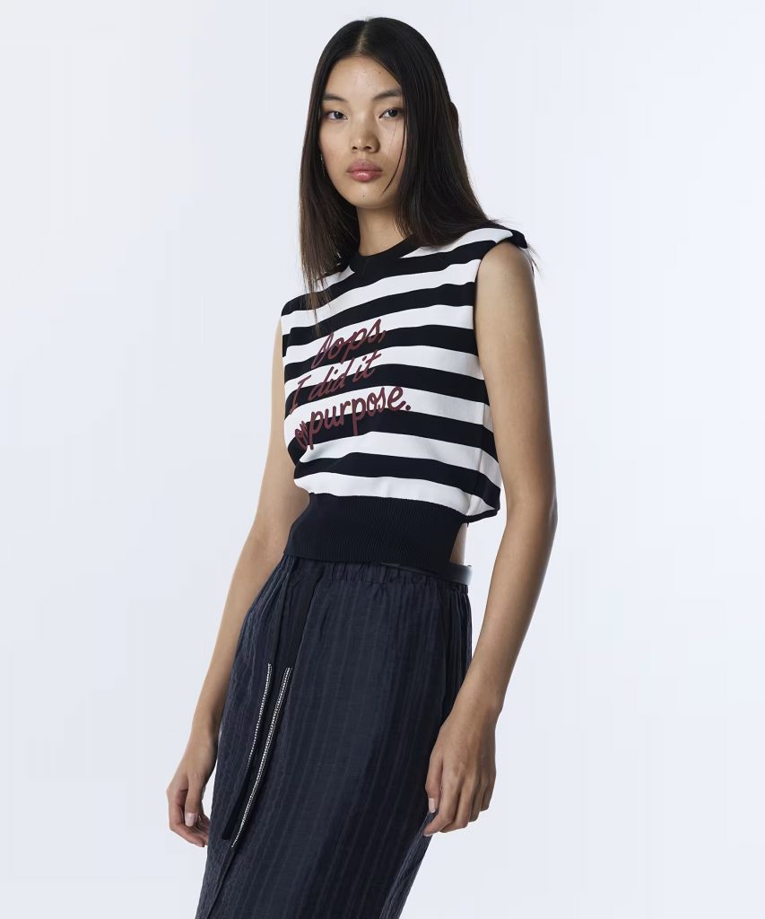 TWIST Çizgi Desen Tişört TS1260050059