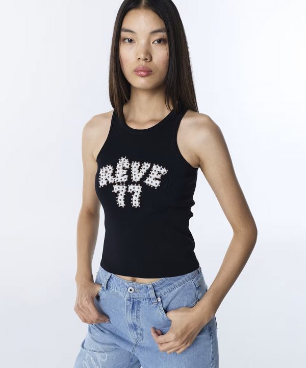 TWIST Slogan Patch 'li Triko T-shirt TS1260050062