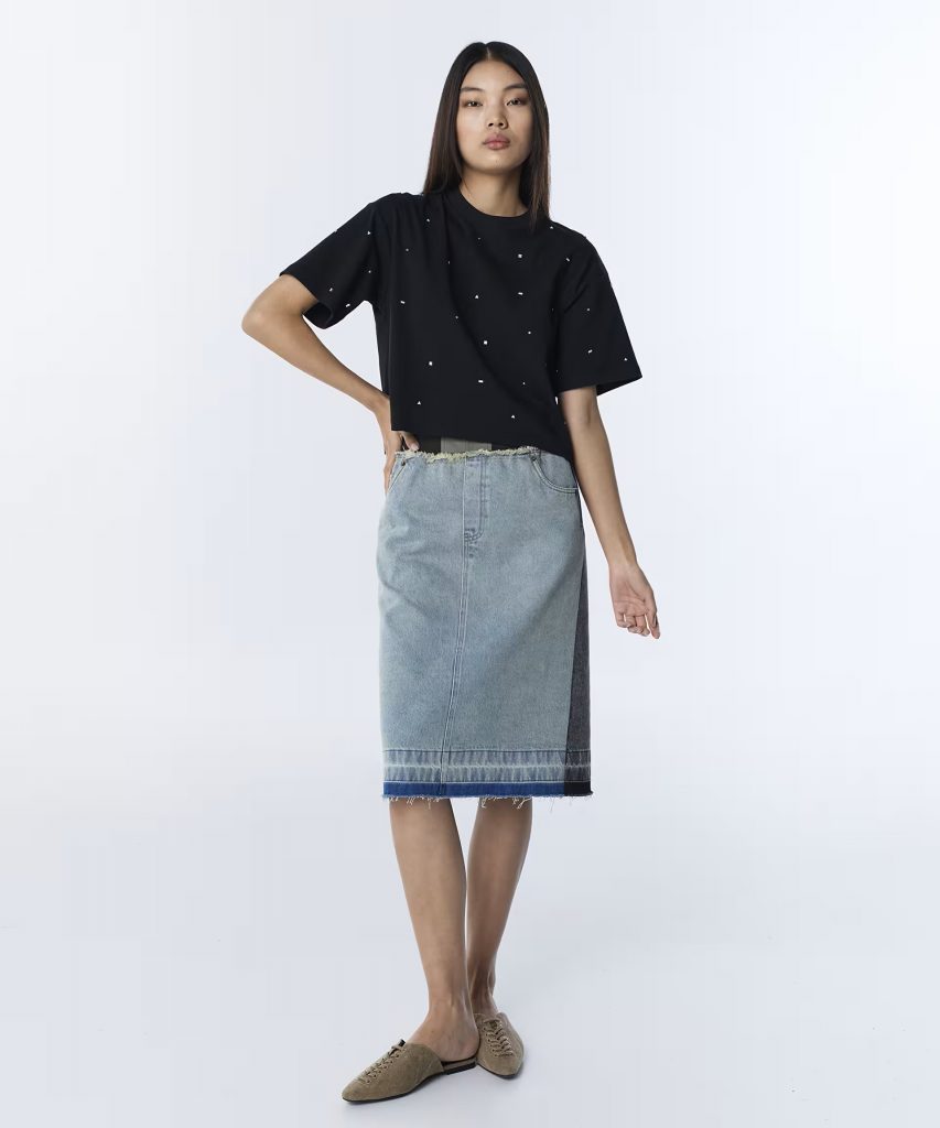 TWİST KARMA AKSESUARLI TİŞÖRT TS1260070091 - Siyah