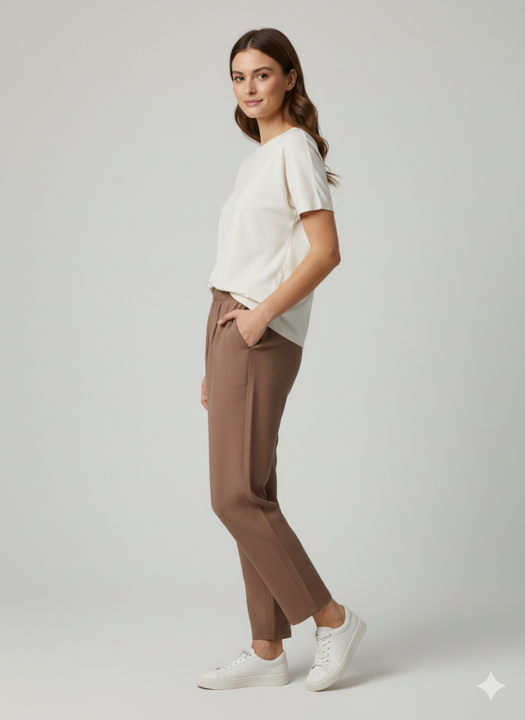 VEDİ Klasik Beli Lastikli Pantolon 7422