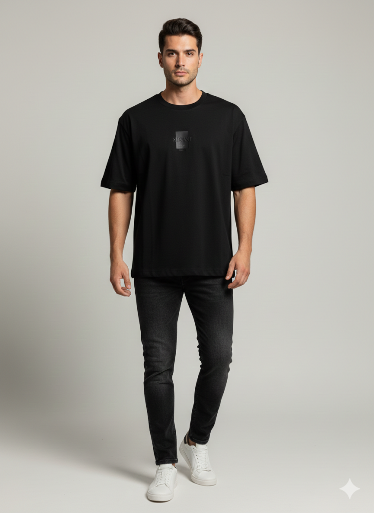 XINT Yuvarlak YakaT-shirt  502343 - Siyah