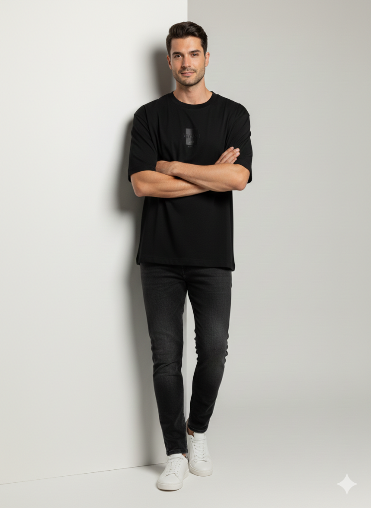 XINT Yuvarlak YakaT-shirt  502343 - Siyah