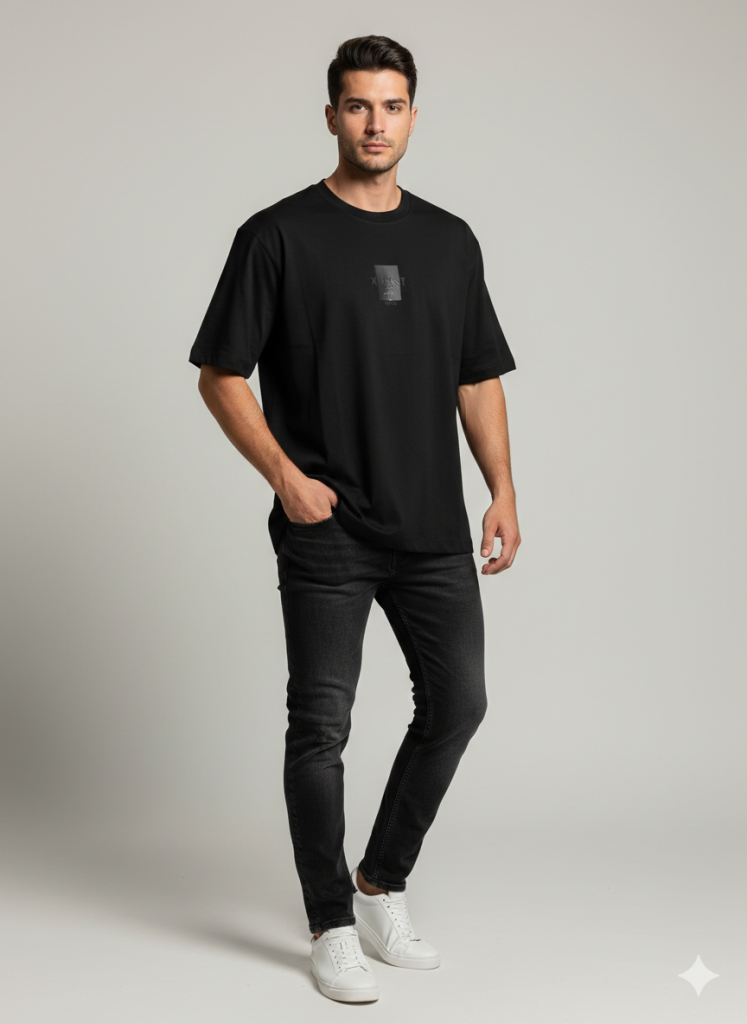 XINT Yuvarlak YakaT-shirt  502343 - Siyah