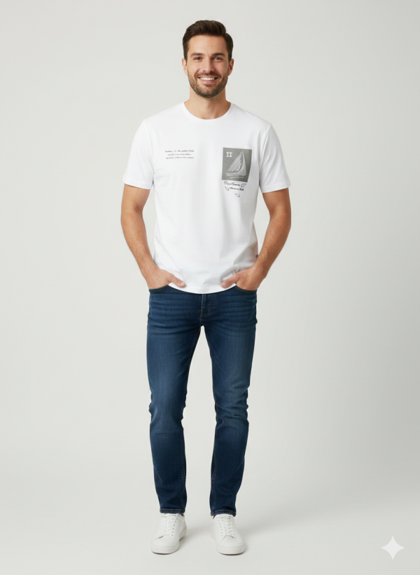 XINT Önü Basklı T-shirt 502373