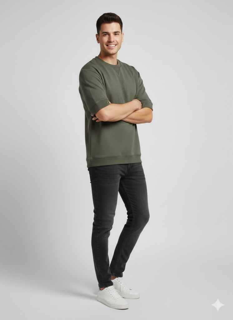 XINT Önü Baskılı Erkek T-shirt  502403