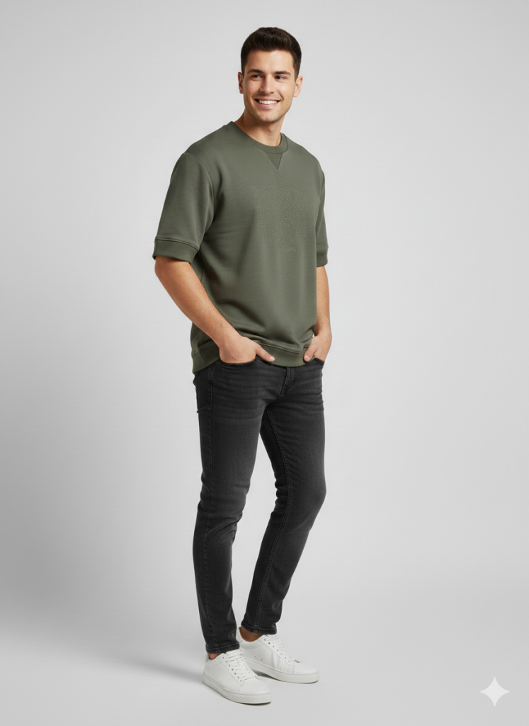 XINT Önü Baskılı Erkek T-shirt  502403