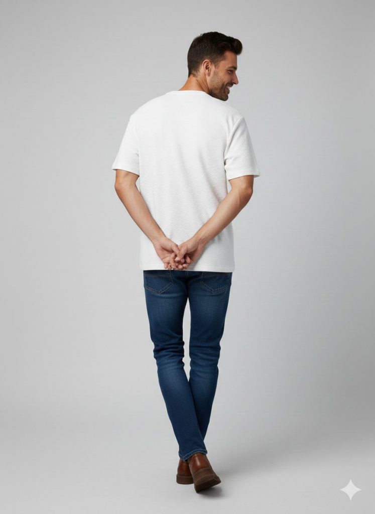 XINT Yuvarlak Yaka  T-shirt 502412 - Beyaz