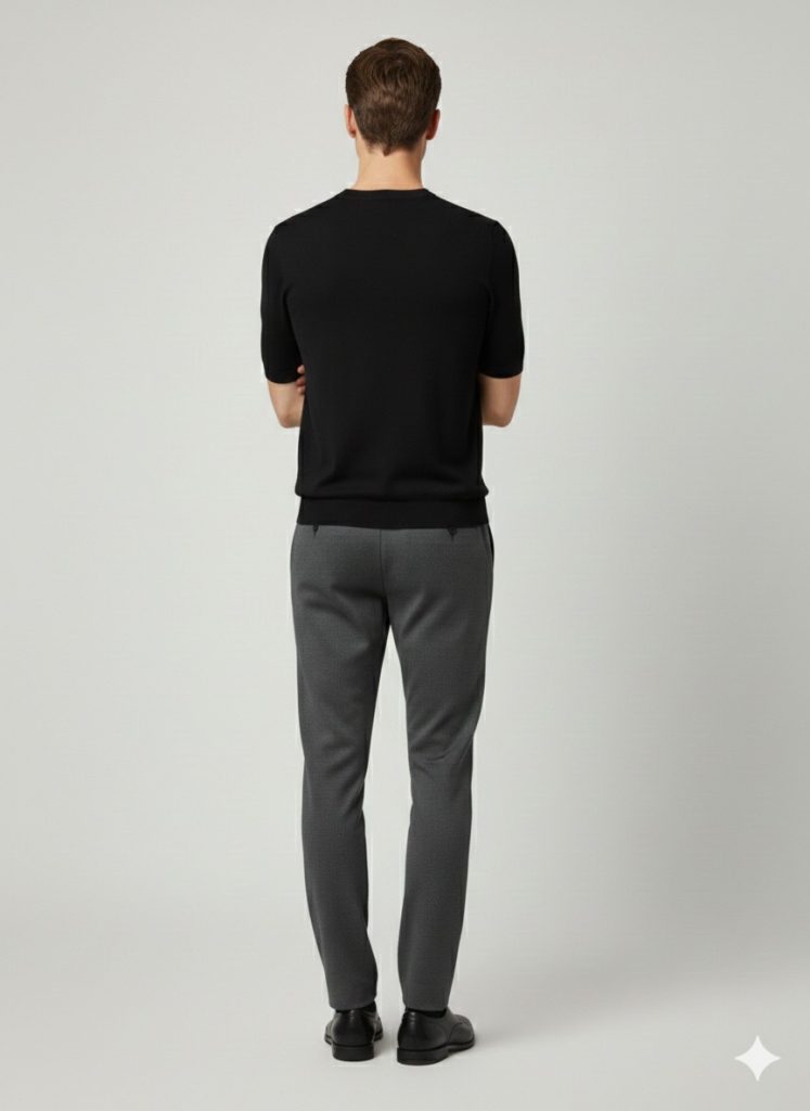 XINT  Yuvarlak Yaka T-shirt 801894 - Siyah