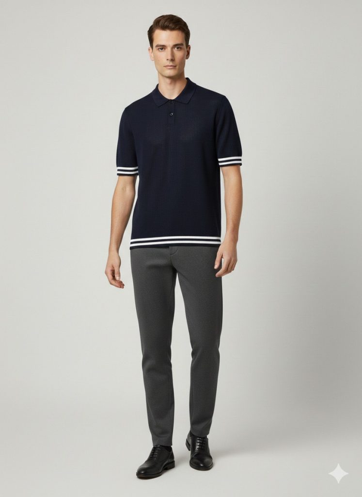 XINT  Yuvarlak Yaka  T-shirt 801902 - Lacivert