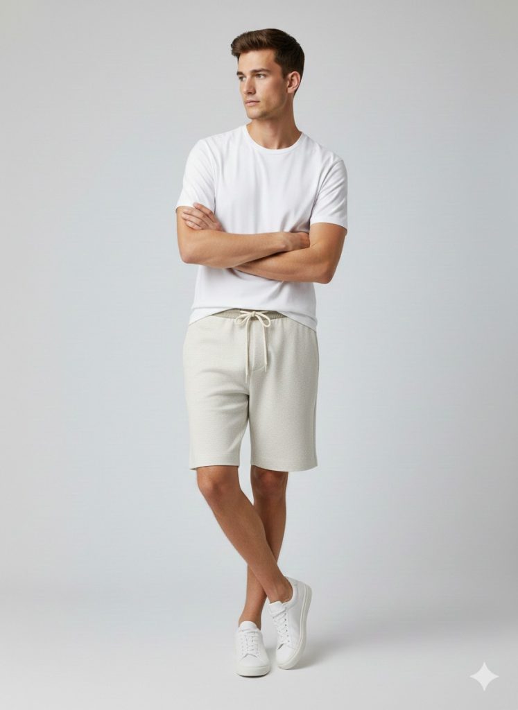 XINT Belden Bağlamalı Şort 380240 - naturel