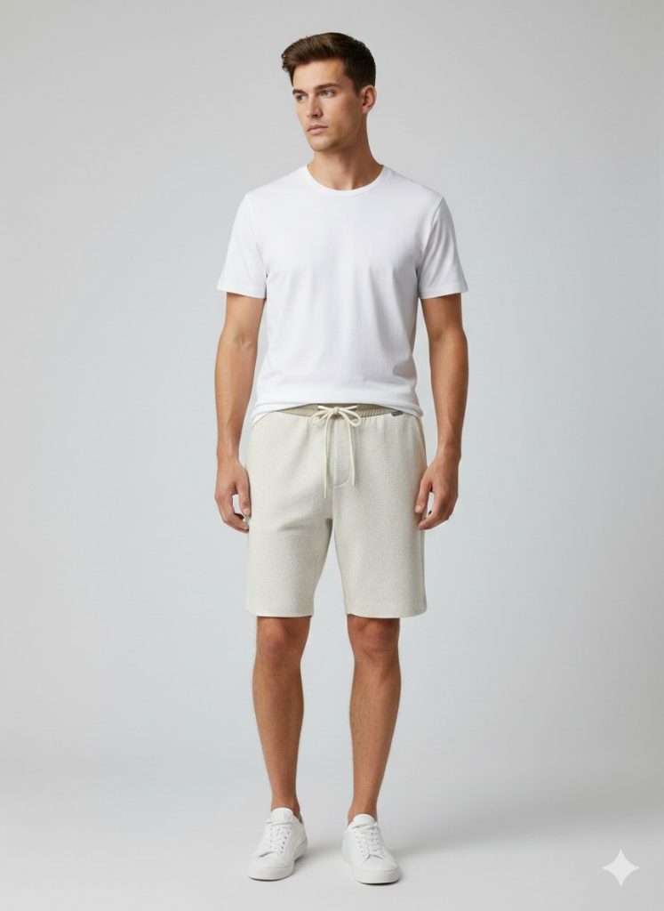 XINT Belden Bağlamalı Şort 380240 - naturel