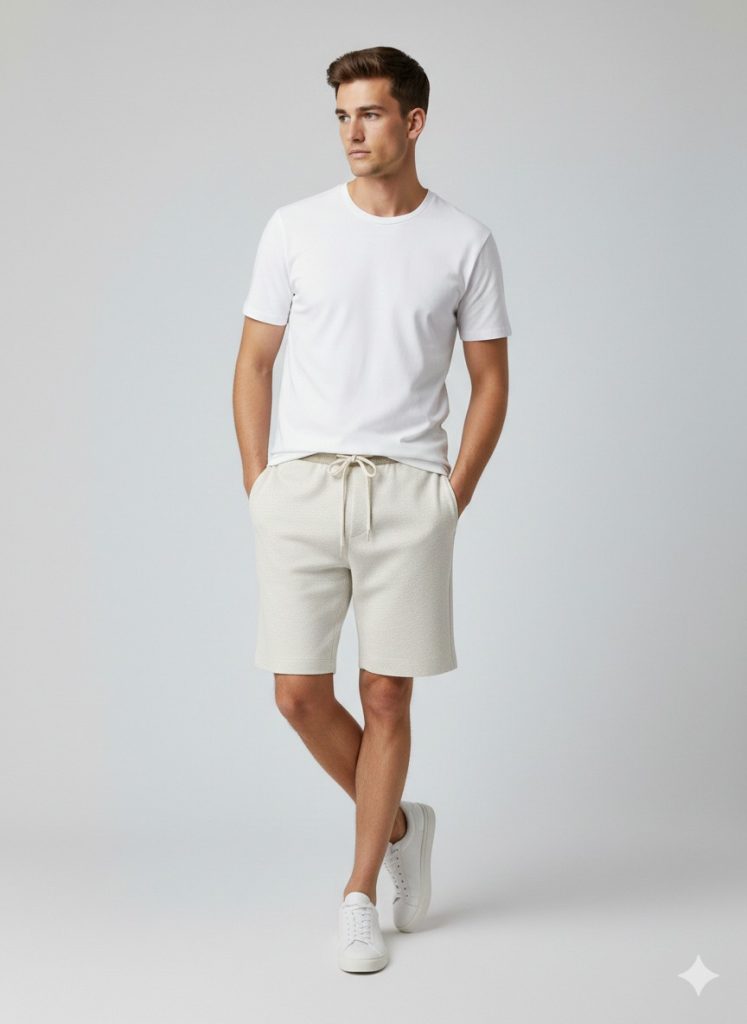 XINT Belden Bağlamalı Şort 380240 - naturel