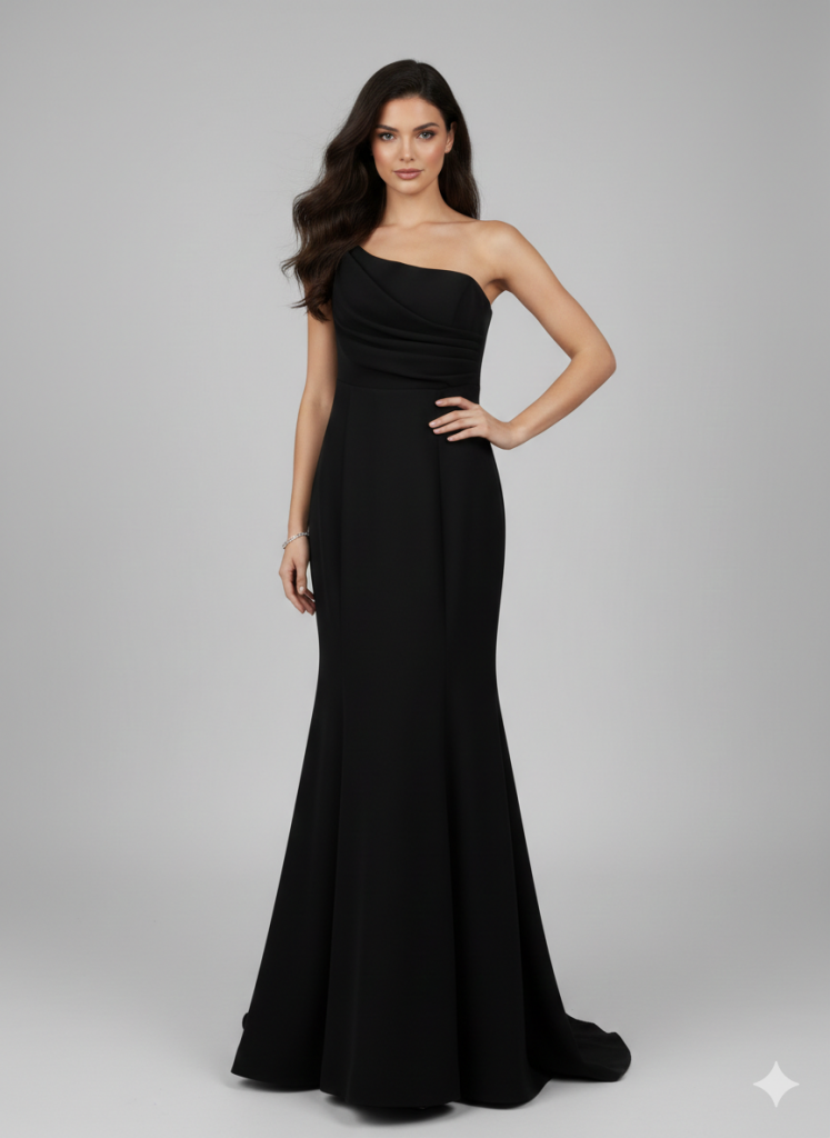 ZMS Askısız Drapeli Abiye 8391