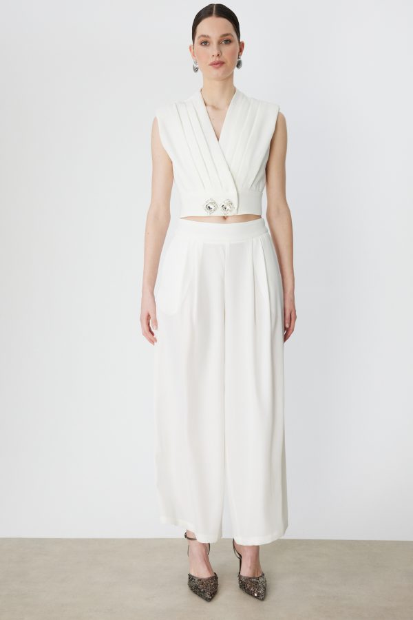 ON TRİKO Cepli Klasik Bol Paça Pantolon 70301