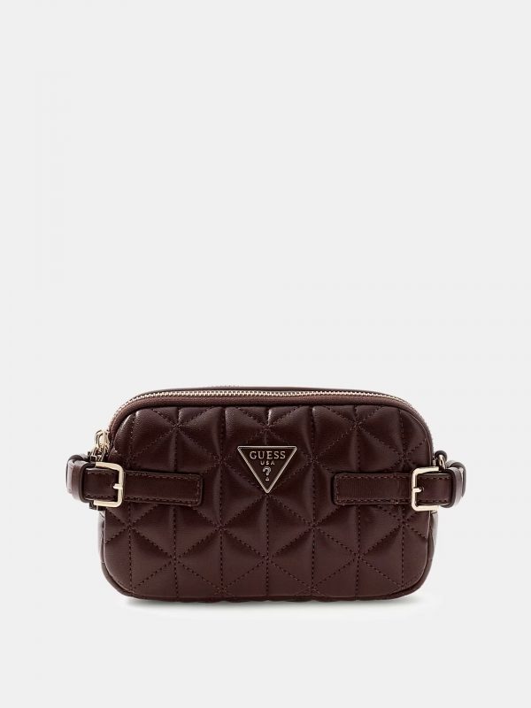 GUESS Paisleigh Kapitone Mini Çapraz Çanta HWQG9883740