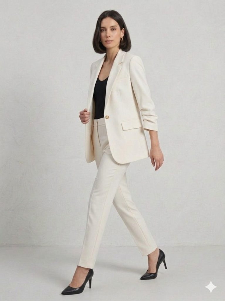 EKOL Kapak Cepli Büzgü Kol Ceket  1102 - EKRU