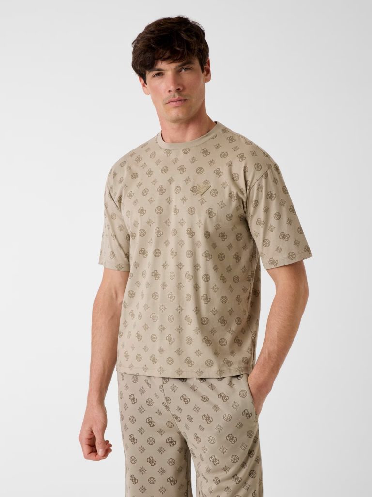 GUESS Logolu T-Shirt Z6GI07K2852 - BEJ