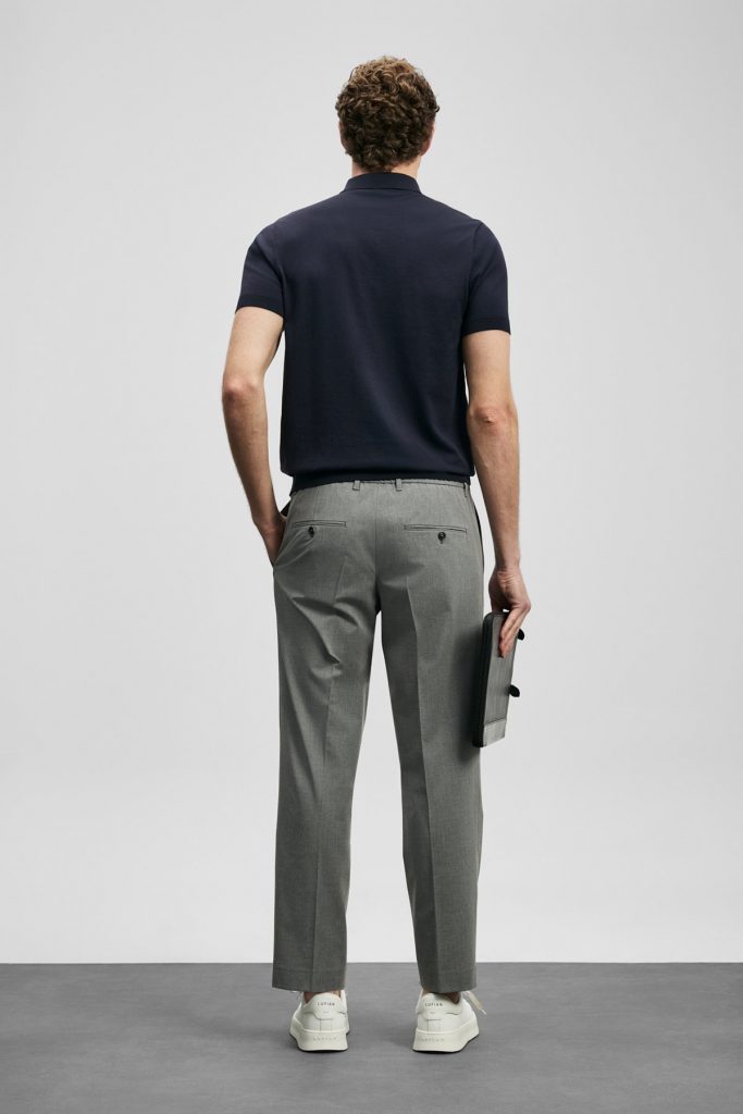 LUFİAN Örme Erkek Tişört 111090134 - K.LACİVERT