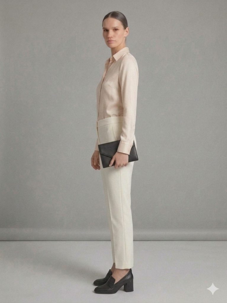 EKOL Düz Kesim Pantolon 1104 - EKRU