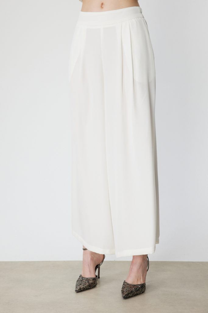 ON TRİKO Cepli Klasik Bol Paça Pantolon 70301 - EKRU