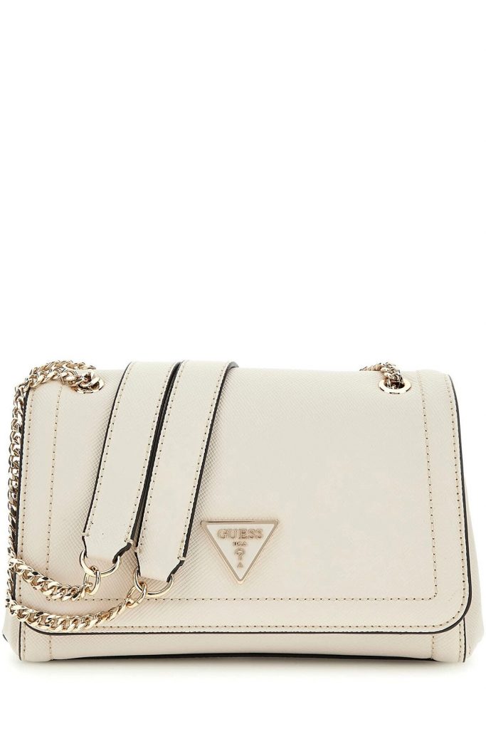 GUESS Noelle Saffiano Mini Çapraz Çanta HWZG9672210 - VİZON