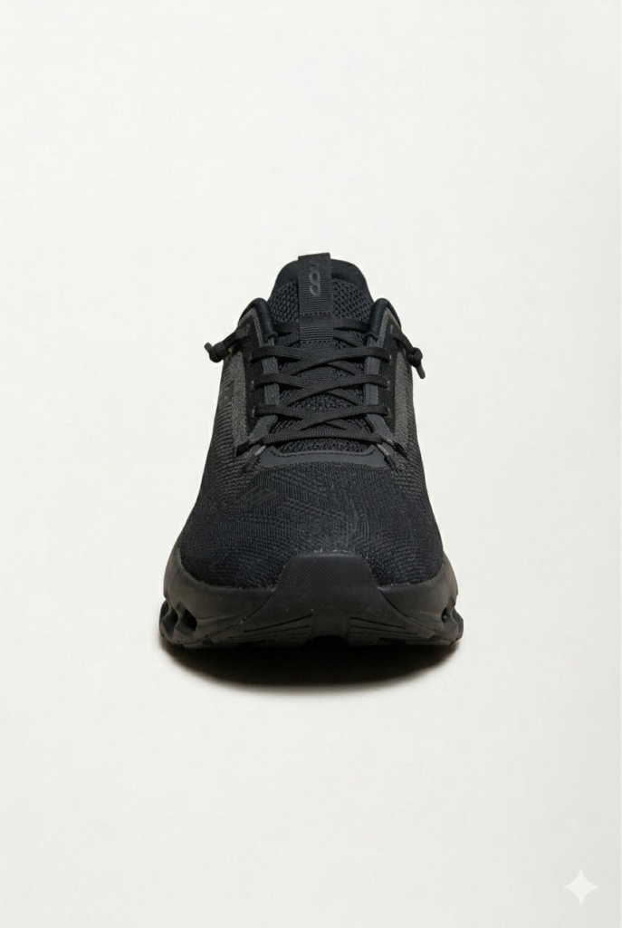 LUFİAN Yüksek Taban Bağcıklı Erkek Spor Ayakkabı 111230316 - Siyah