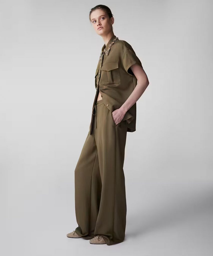 İPEKYOL Wide Leg Fit Belden Bağlamalı Pantolon IS1260003130