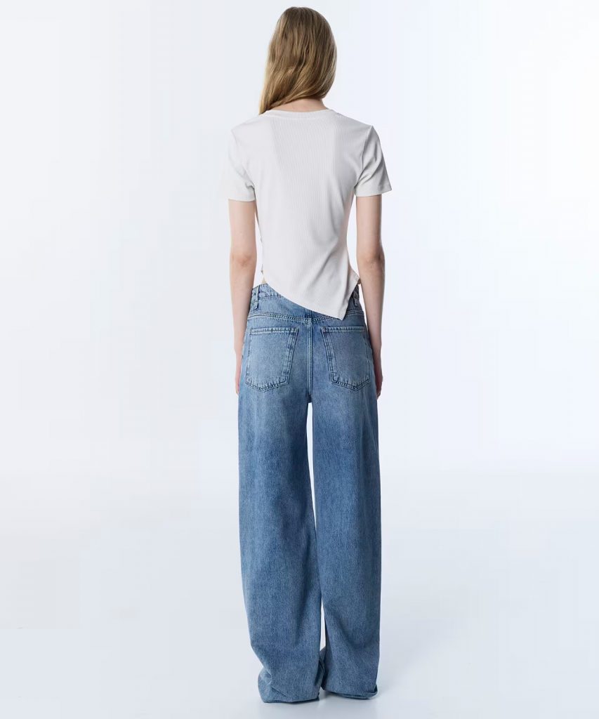 TWIST Zincir Aksesuarlı Asimetrik Tişört TS1260070111