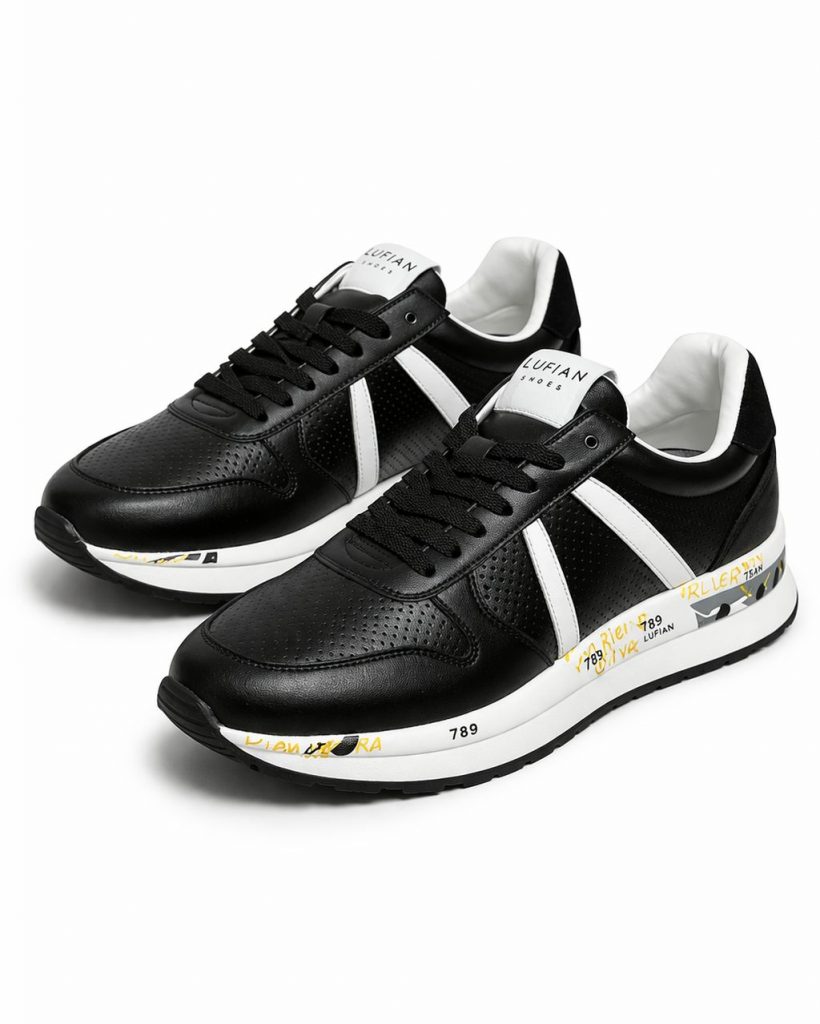 LUFİAN Bağcıklı Erkek Spor Ayakkabı  111230305 - Siyah