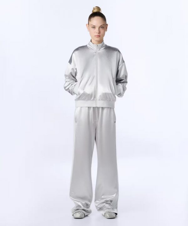 TWIST Parlak Dokulu Yüksek Yaka Ceket TS1260005076