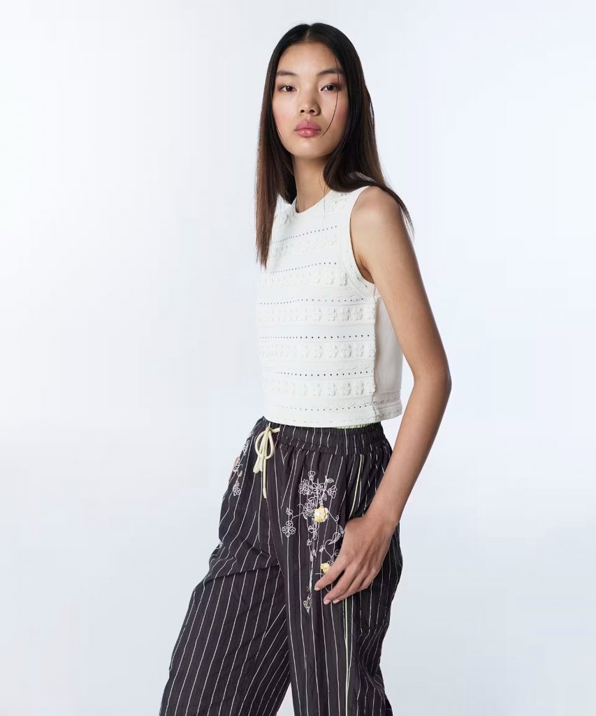 TWIST Çiçek Nakışlı Ajurlu Triko TS1260050088