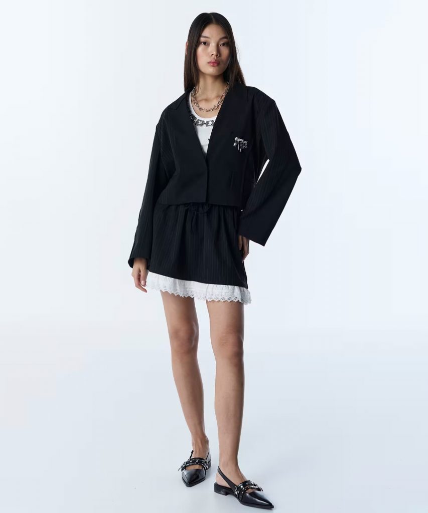 TWİST Çizgi  Desen Mix Blazer TS1260106015