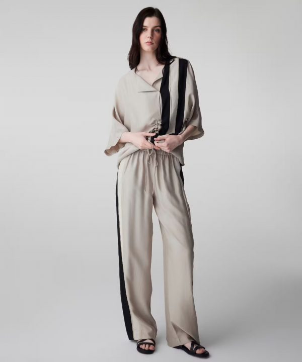 İPEKYOL Ayarlanabilir Bel Colorblock Pantolon IS1260003154