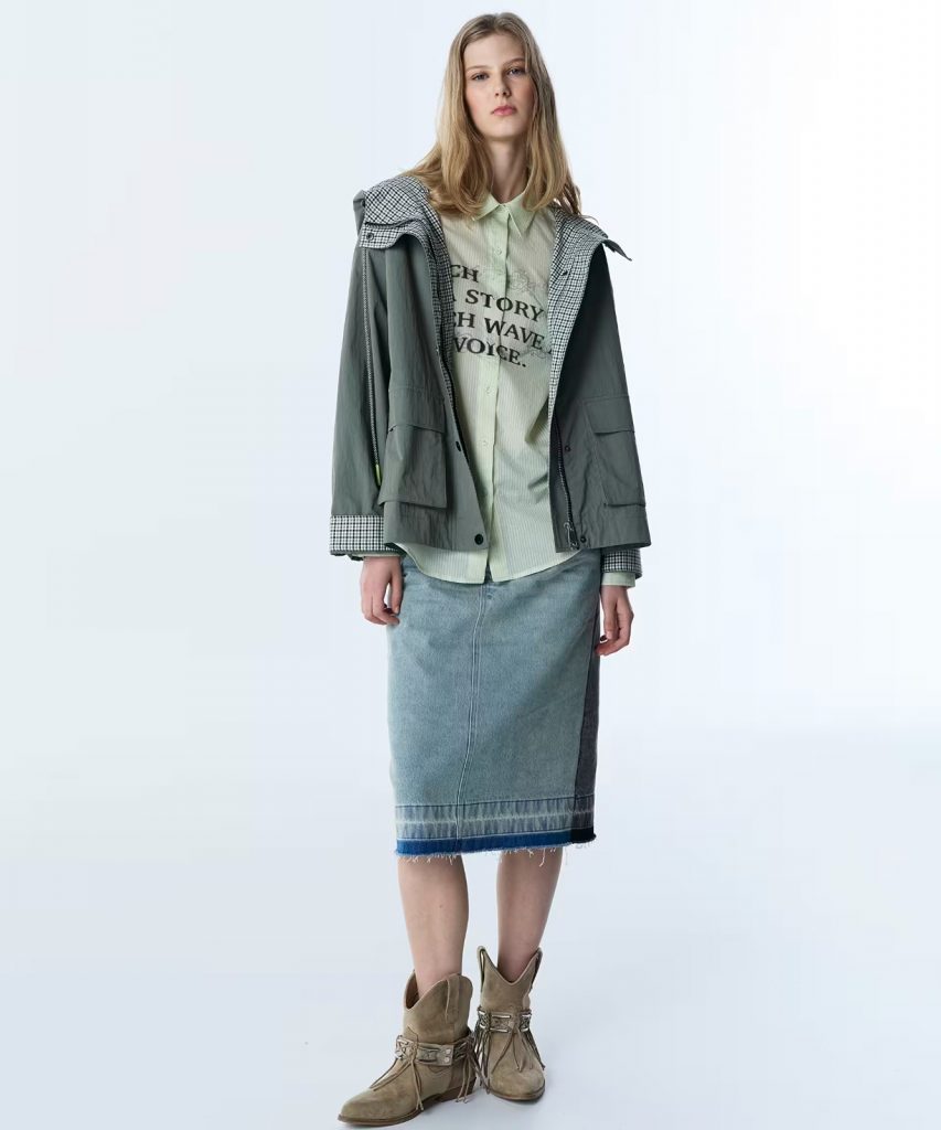 TWIST Kazayağı Desen Mix Mont  TS1260012013 - A.HAKİ