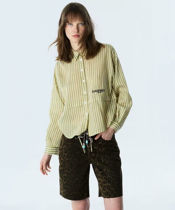 TWIST Slogan Nakışlı Oversize Gömlek TS1260025224